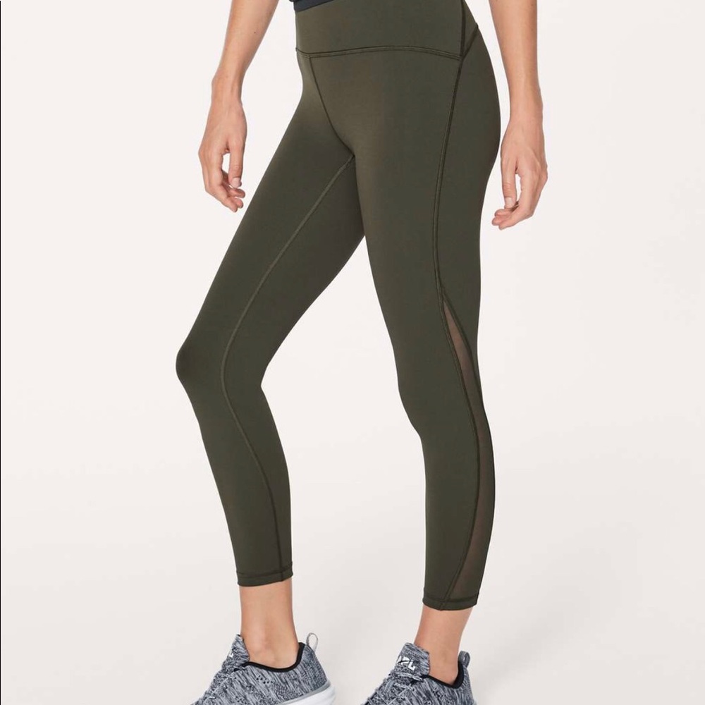 Lululemon Train Times 7/8 Pant Dark Olive size 6